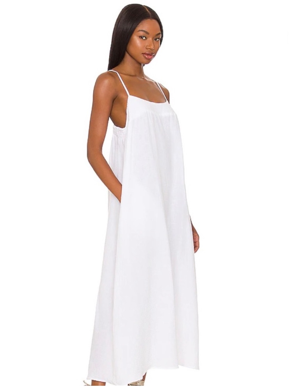 Show Me Your Mumu Oasis Midi Dress White Size L